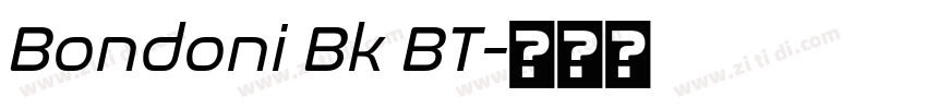 Bondoni Bk BT字体转换